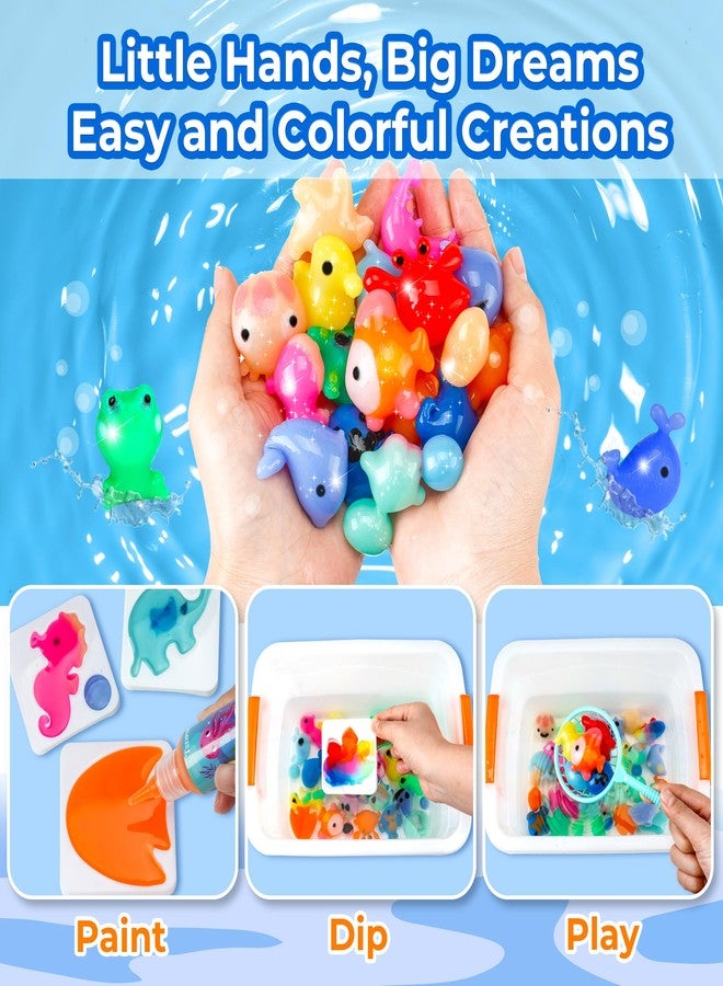 Teexpert Magic Water Elf Toy Kit - Aqua Fairy DIY Squishy Maker Craft Kit for Kids, Boys and Girls, 20 Magic Colors and Molds, Creative Arts and Crafts Gift for Christmas, Birthday, Ages 3+ - Image 2